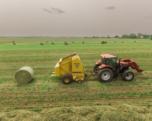 604S baler in the field